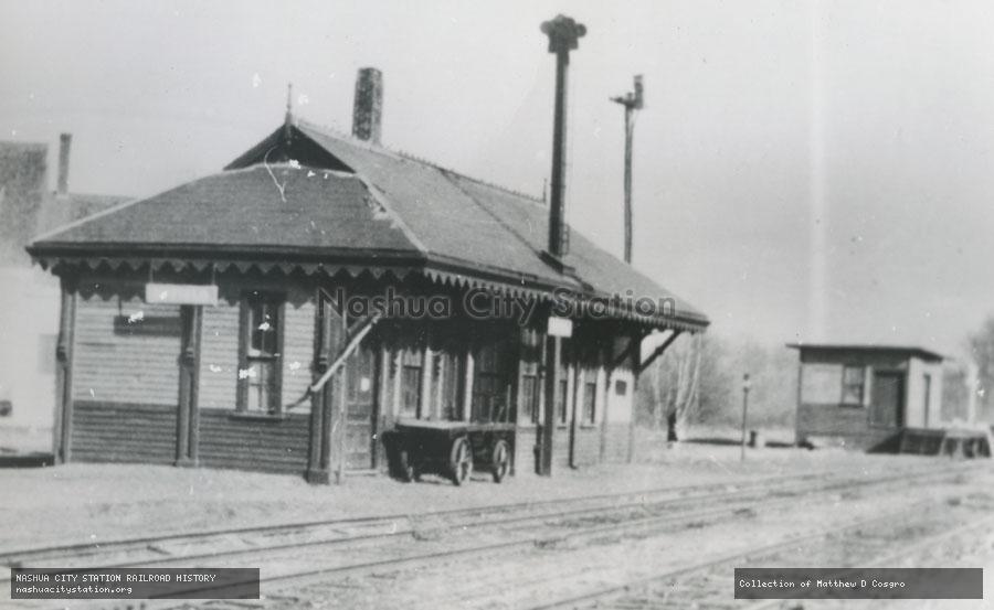 Postcard: Byfield station, Newbury, Massachusetts